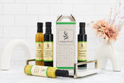 Beautiful stylish gift box for Simply Stirred dressing bottles