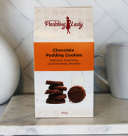 Yummy chocolate pudding cookies with beautiful gift box