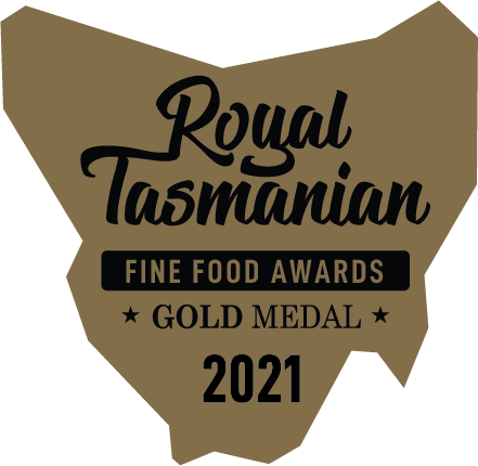 2021 Gold Medal award - Royal Tasmanian Fine Food Awards