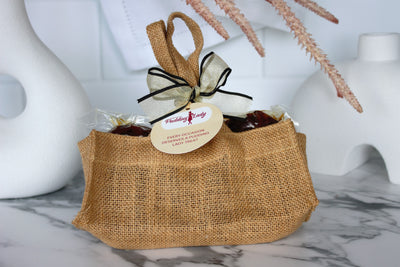 vegan mini pudding gift pack decorated beautifullyl