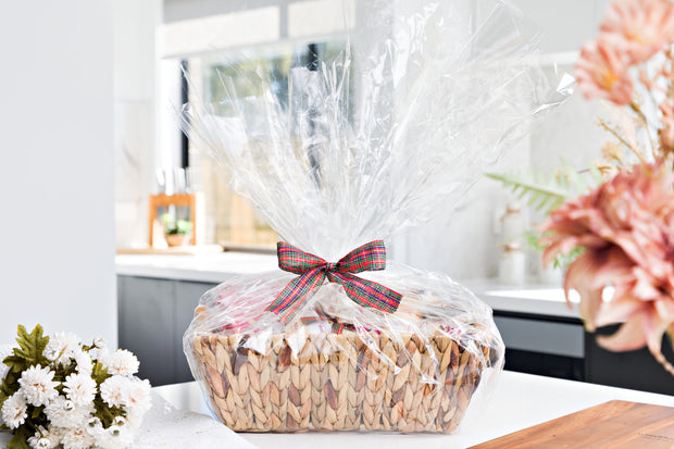 Beautiful gift basket of Pudding Lady goodies